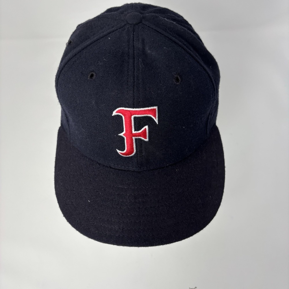 Vintage 80s - 90s New Era 59Fifty SnapBack Ball Cap Black "F" Med - Lg - Picture 4 of 8